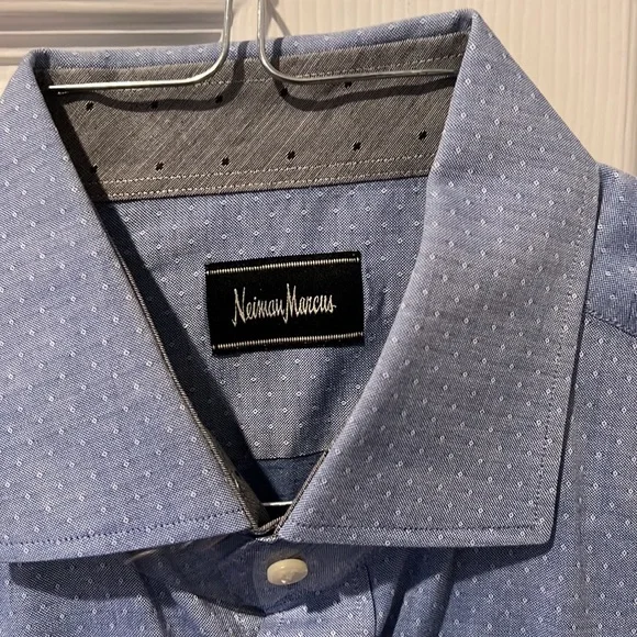 Neiman Marcus Mens Long Sleeves Shirt #350 - Picture 3 of 9